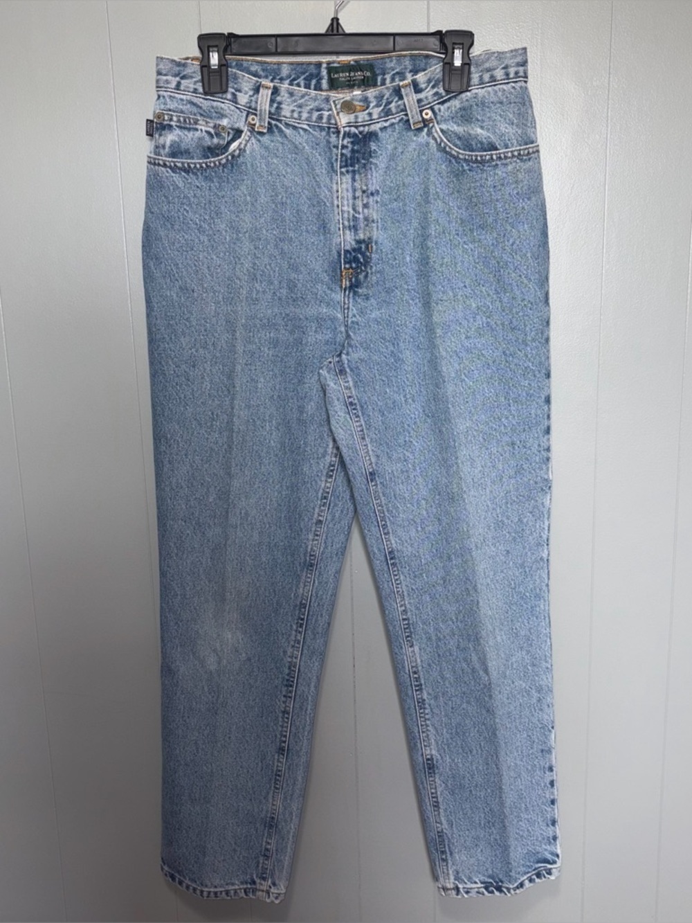 Lauren Jeans Co. Ralph Lauren Vintage High Waisted Denim Blue Jeans 32 Petite